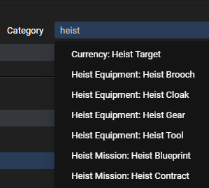 subtract's tweet photo. New Heist categories are available. #PathOfExile https://t.co/xKe8E9xW0i