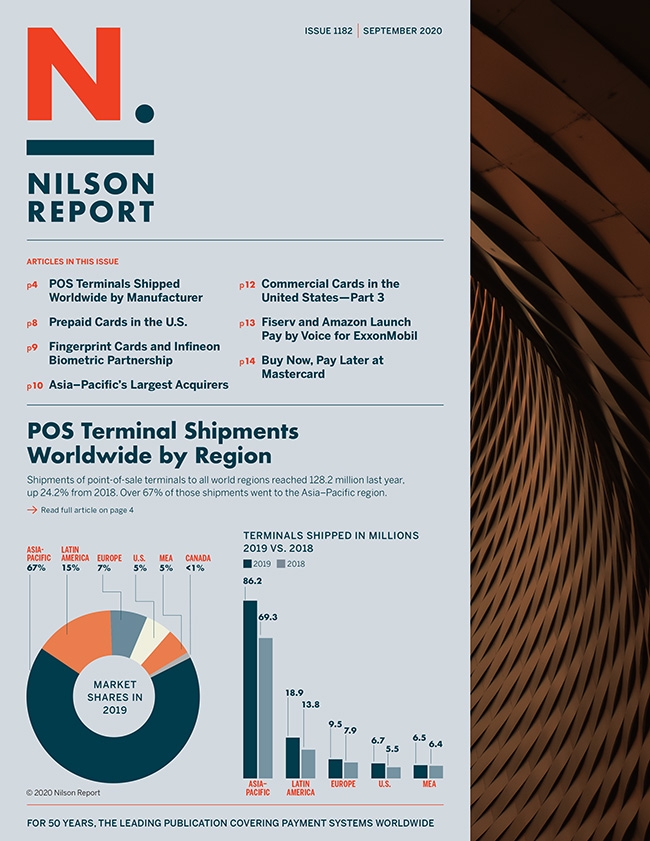 FingerprintCard's tweet image. Read our interview in the @NilsonReport for insights into our partnership with @Infineon and how we’re working to bring #biometric #payment cards to mass market: nilsonreport.com/mention/1277/f…