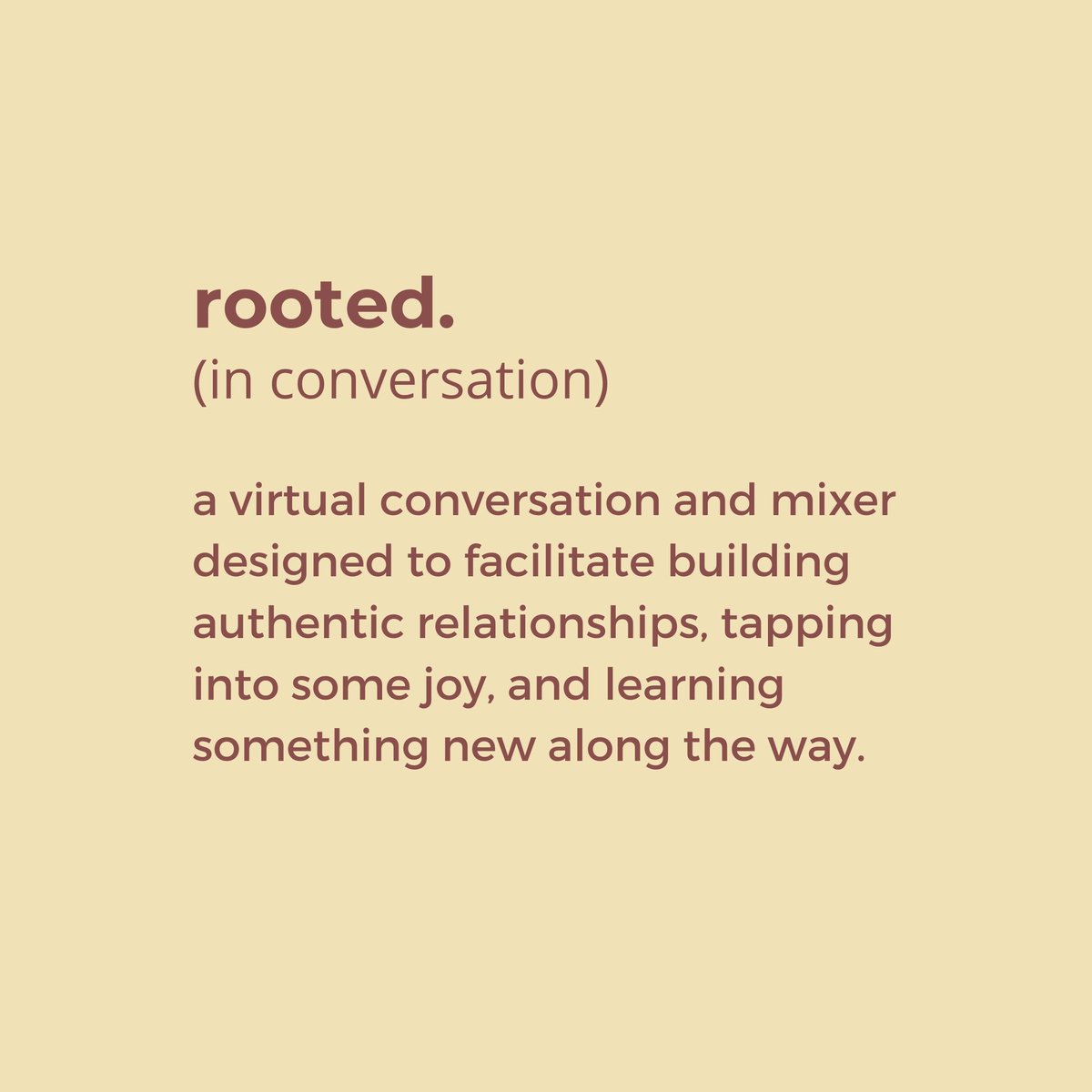 firstyearprj's tweet photo. Join us for Rooted In Conversation this Thursday!
 
Our special guest is Designer, Illustrator &amp; Owner of Fallen Cargo, Ally Thatcher.
 
We’re talking about navigating change + finding joy, as we learn how to craft a fall inspired cocktail and saddle stitch books. https://t.co/5EmI9xA5Lg