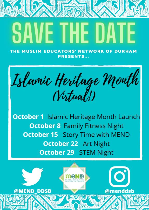 Islamic Heritage Month Activities!