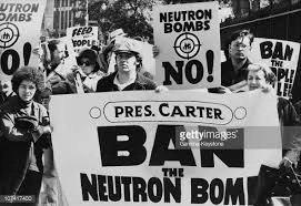 Little did any of this "calm" discussion of "neutron bomb" anticipate the furor over the spin that a bomb had been designed to kill people but preserve bldgs when the WaPo reported that funds to start building it had been buried in 1977 ERDA budget.15/ https://www.washingtonpost.com/archive/politics/1977/06/06/neutron-killer-warhead-buried-in-erda-budget/161ae957-099f-4c5b-ad19-052699d60f4d/