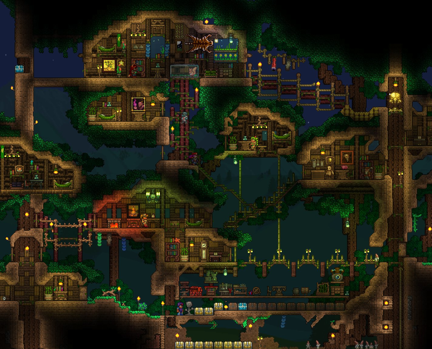 r/Terraria on Twitter "i built a tree house base for me and my friends