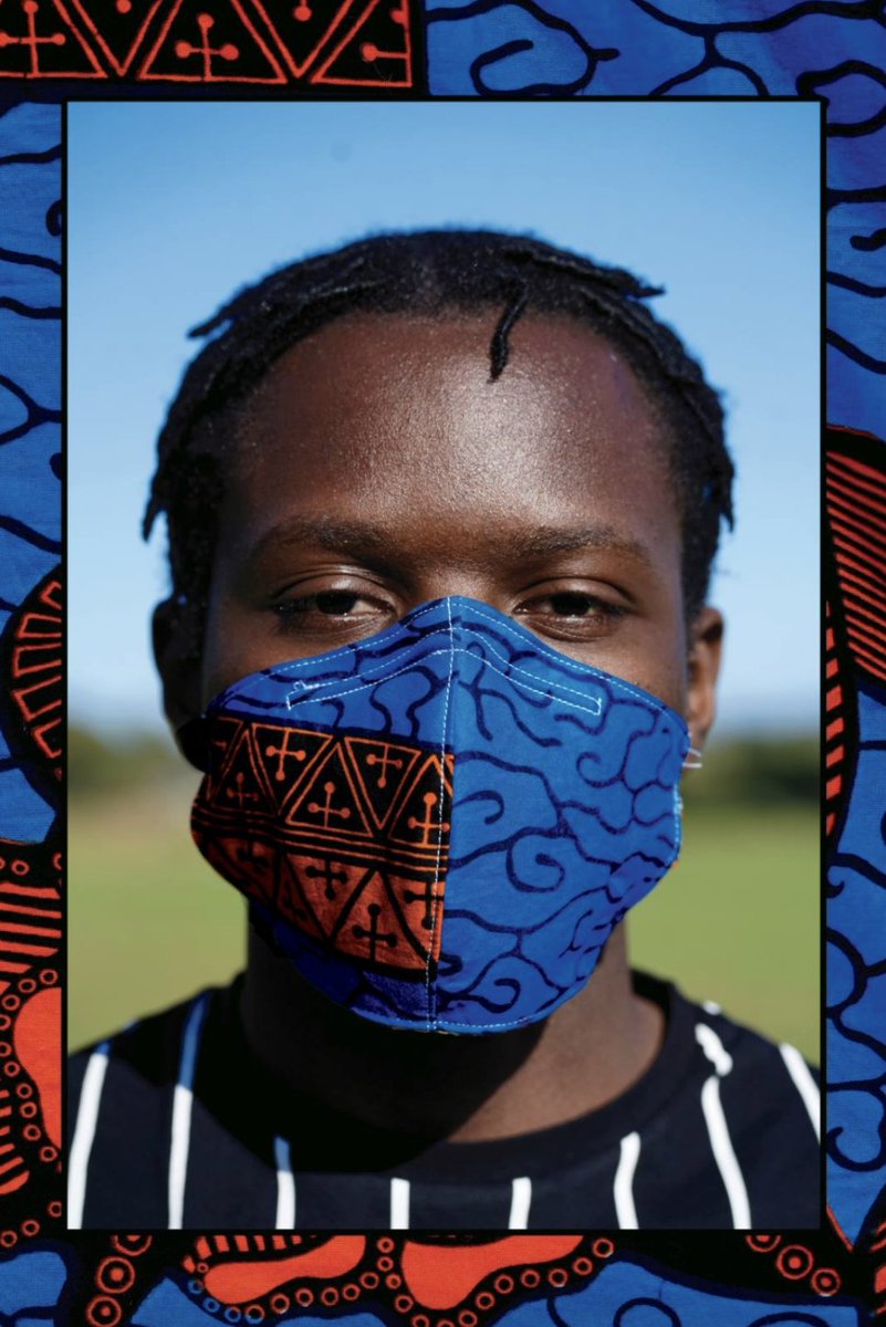 Creative_Dundee's tweet photo. In ‘a BREAdTH apart’, @SekaiMachache explores systemic racism during the pandemic. Her portraits feature vibrant African fabric masks collaboratively designed with Fiona Catherine Powell.

At Sharing not Hoarding until 30 Oct, as part of @BLMMuralTrail.

https://t.co/ANSS7tR2zh https://t.co/kCfLXuTQUq