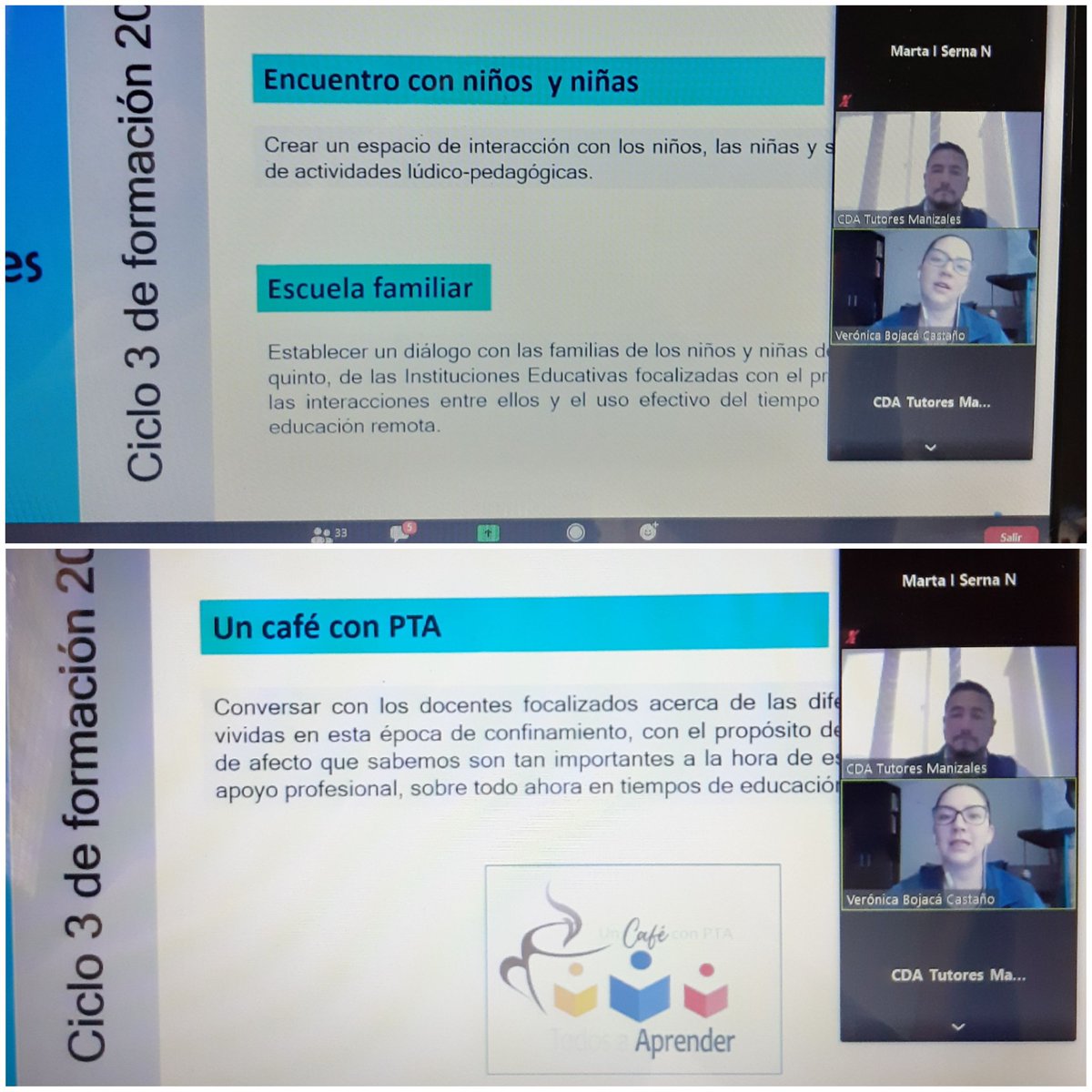 MartaISernaN's tweet photo. .@PTA_Colombia @SecEducacionMz #CDAMetanoia comparte las acciones de valor agregado que espera desarrollar durante Ciclo 3, actividades que siempre son recibidas con expectativa y entusiasmo, por la creatividad e innovación. @darmep85 @nodu00 https://t.co/nMH94d9L9M