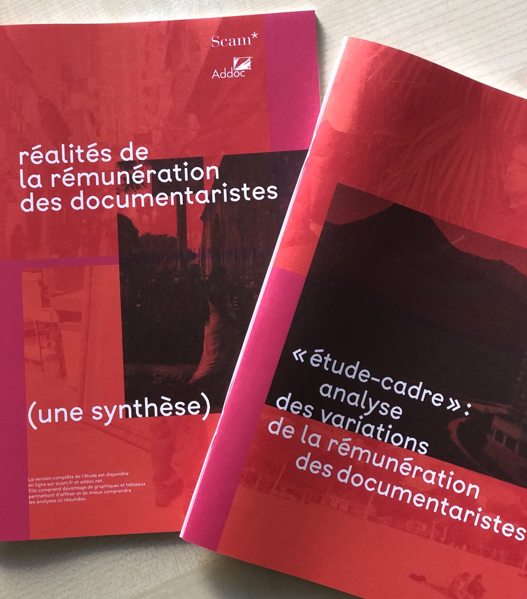 webscam's tweet photo. @addoc_asso et la Scam dévoilent les résultats d’une étude inédite sur la #rémunération des #documentaristes. Une étude-cadre majeure à l'aune de nombreuses discussions interprofessionnelles et dans un paysage audiovisuel en pleine mutation. https://t.co/mwK4kLpI69