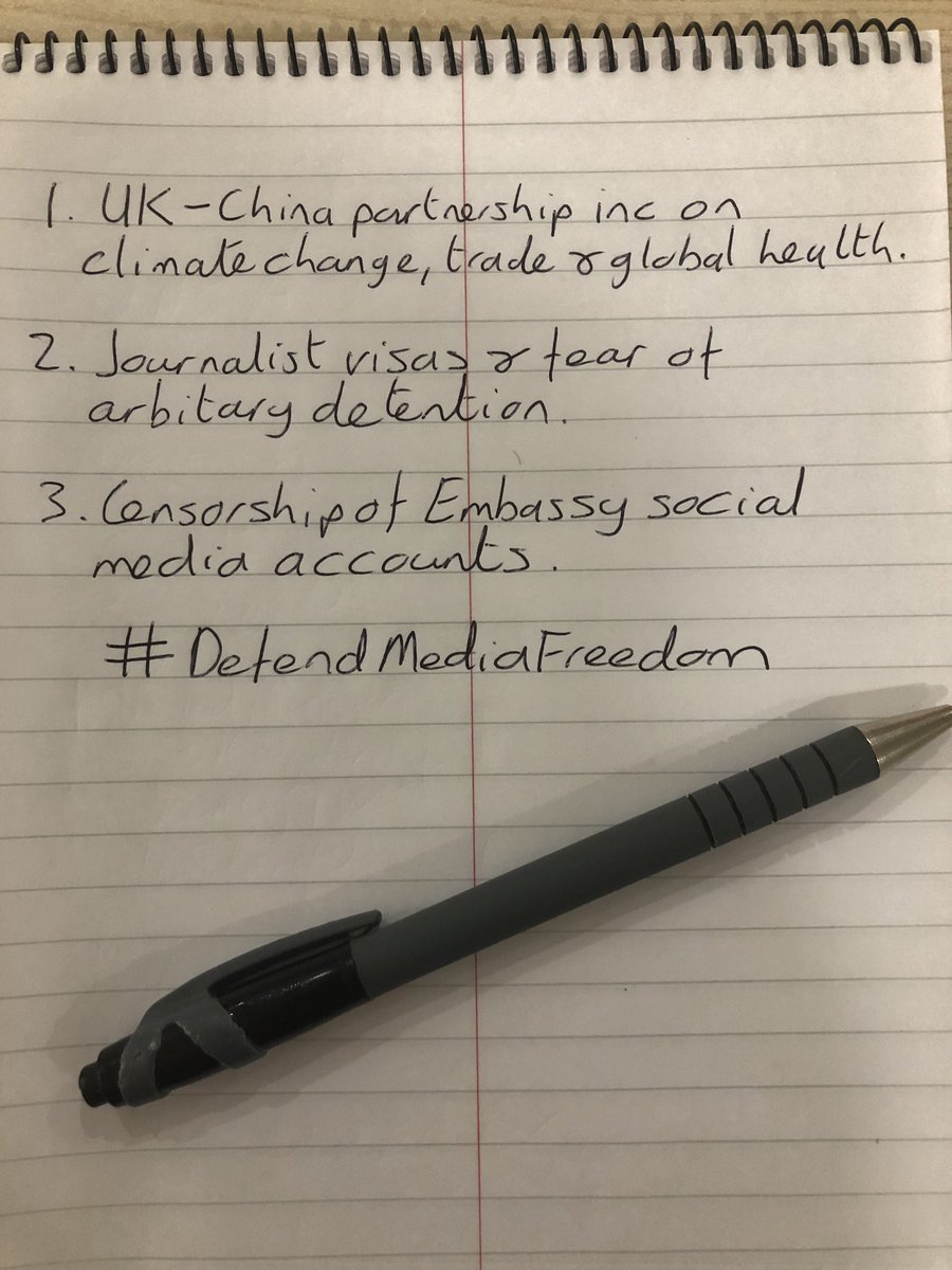 ash_rogers's tweet photo. Today I met with my counterpart at the Ministry of Foreign Affairs. Below are the top three things we discussed. #DefendMediaFreedom https://t.co/h3JFgmtu45