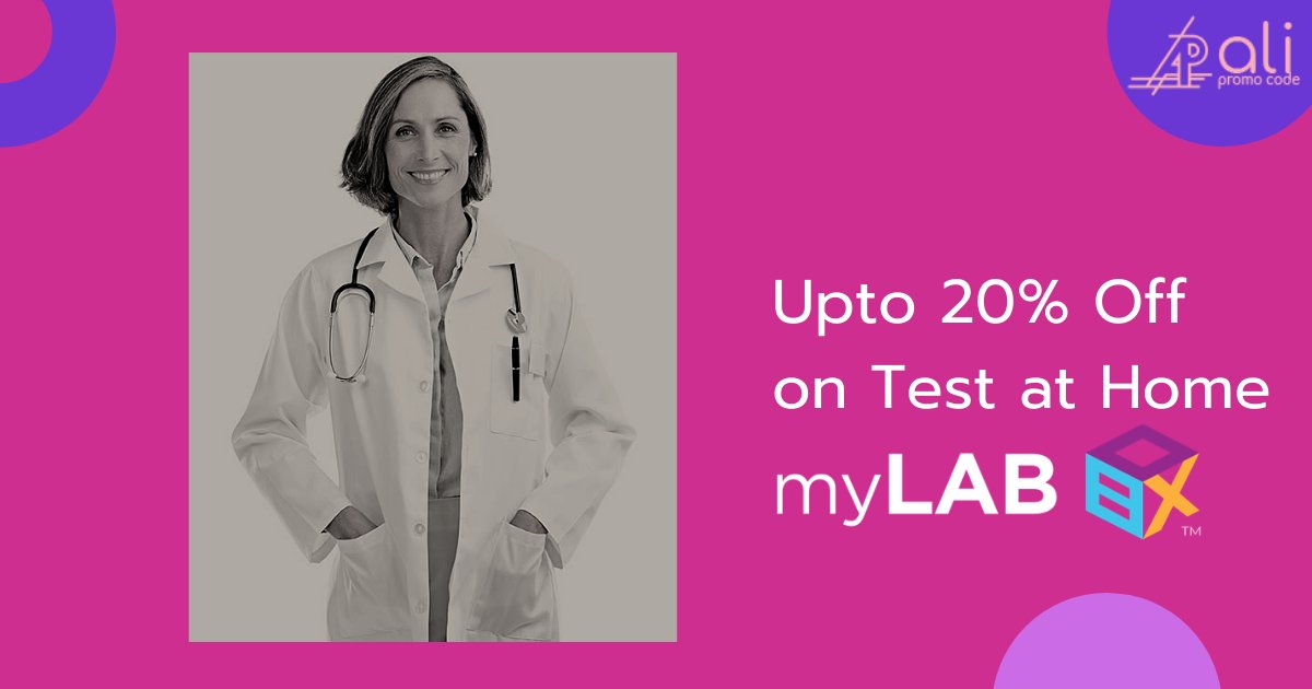 Alipromocodes's tweet image. Enjoy upto 20% Discount Code On Test at Home of #MyLabBox at AliPromoCodes

Grab now 
bit.ly/2RJLSw3