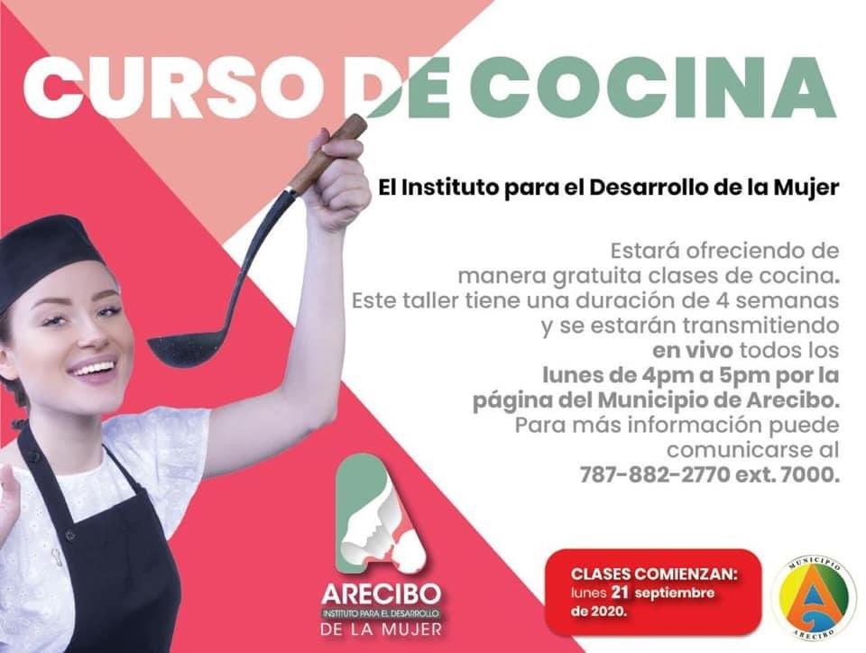 ¡Hoy!  

El Instituto para el Desarrollo de la Mujer brindará clases virtuales de cocina de 4:00 p.m.- 5:00 p.m. a través de nuestra página de Facebook.