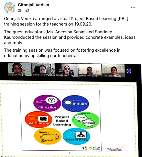 teachers_train's tweet photo. Project Based Learning workshop for the teachers of Gitanjali Vedika, Hyderabad. @AneeshaSahni @anunarang76 
https://t.co/FoKLyc5XOw https://t.co/8G04JGLB3E