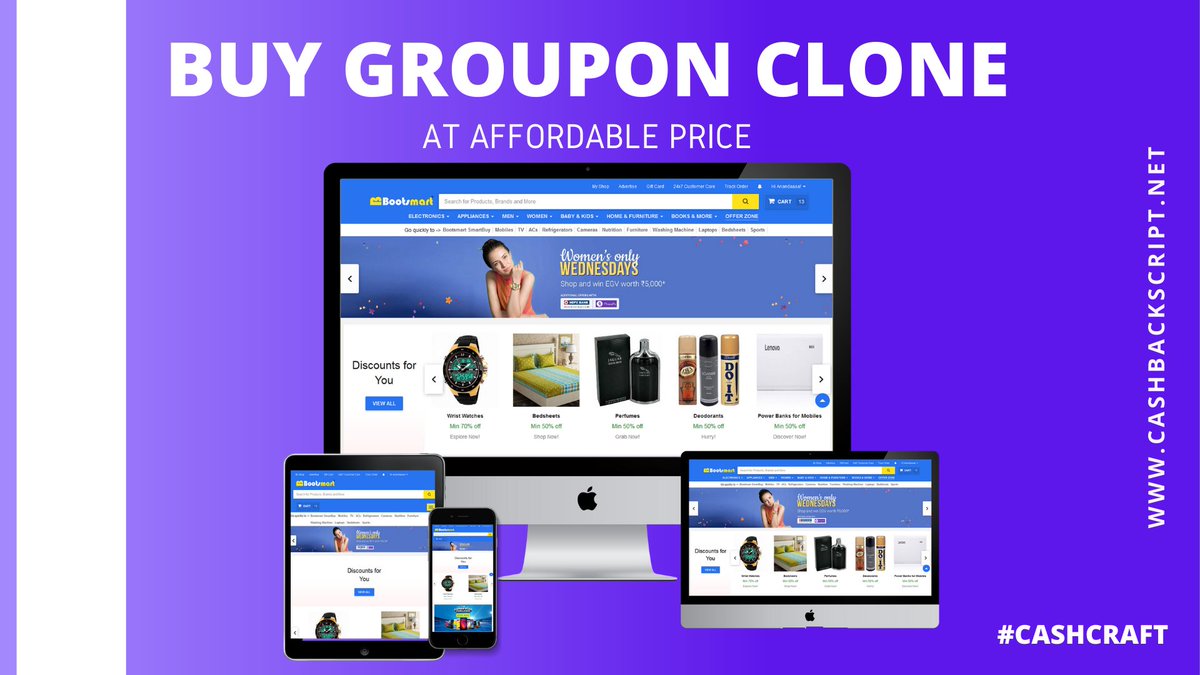 cashcraft_offl's tweet image. The E-commerce market is booming with millions in revenue at ever year. Comfortable with your Shopping app or site designed from our cutting-edge #GrouponCloneScript.

Easy Setup a #coupon Platform like #Groupon
Take a Glance 👉 bit.ly/3kBZANU 👈

#grouponclone #uaeu