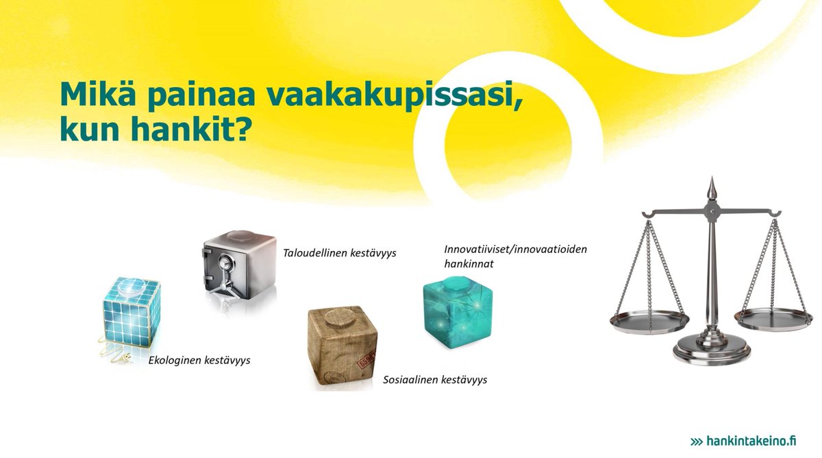 Huomenna <a href="/MotivaOy/">Motiva</a> <a href="/Kuntaliitto/">Kuntaliitto | Kommunförbundet</a> <a href="/SYKEinfo/">Suomen ympäristökeskus</a> 
 <a href="/VTTFinland/">VTT</a> @Hansel_Oy asiantuntijat kokoontuvat luotsaamaan #julkisethankinnat vaikuttavuuden johtamiseen sitoutuneita organisaatioita #keinoakatemia|n lukukaudella 2020-2021!