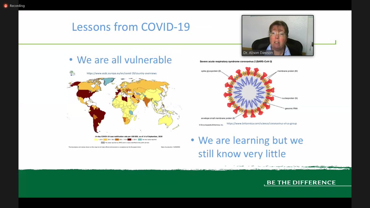 Our final panelist, Dr Alison Dawson, Senior Research Fellow at  @StirUni, is now speaking about the lessons that we can take from  #COVID19 in relation to  #dementia design.