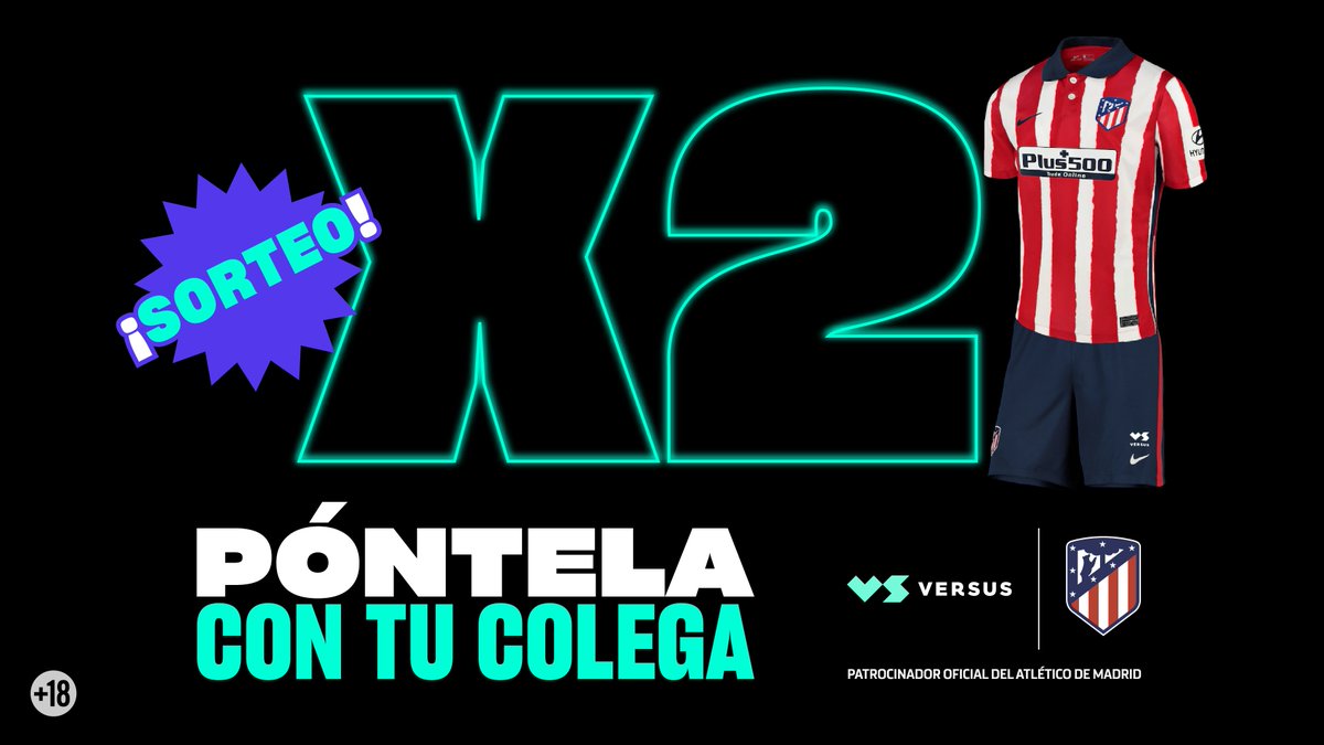 Sabíamos que lo estabas esperando 😏

¡Sorteamos la equipación oficial del <a href="/Atleti/">Atlético de Madrid</a> 20/21 para ti y tu colega! [✖️2⃣👕🩳]

✅ Síguenos
🔁 Haz RT
✍️ Menciona a tu colega más colchonero

No hay límite de participaciones así que dale caña 🔥

#VERSUSxAtleti | #NuestraNuevaCasa