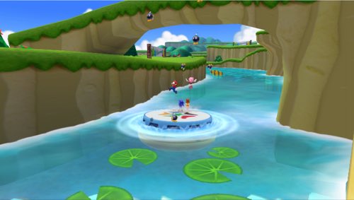 Mario & Sonic at the London 2012 Olympic Games (2011) Appears in the Dream Rafting event. Coins appear in the river players can collect to help their scores. Design is standard and nothing special. 7/10. yeah i got nothing, its just standard coins.