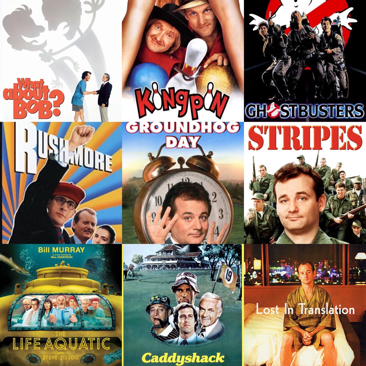 AvidIndoorzmen's tweet photo. In honor of the comedic legend, Bill Murray, turning 70 today...You can only keep 3...GO! #HappyBirthdayBillMurray #Keep3 #MurrayMonday https://t.co/7lZRJHh1qz