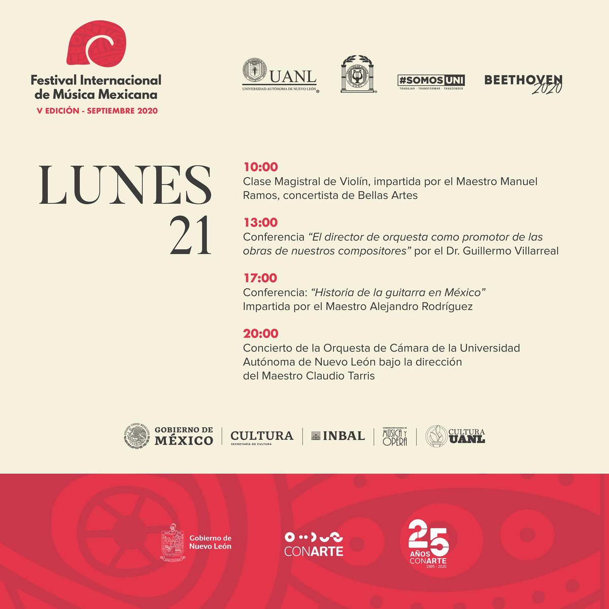 fimmmty's tweet photo. Esta es nuestra cartelera para hoy en el Festival Internacional de #MusicaMexicana

¡No te lo puedes perder!

#SomosUni
#SomosFamus

@FAMUS_UANL @MusicaINBA @conartenl @uanl https://t.co/ppbQJK4SV4