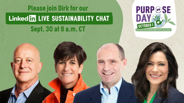 #SaveTheDate: Join <a href="/MDLZ/">Mondelēz Intl</a> Sept 30 for our #LinkedInLive Sustainability chat! For our 2nd annual #PurposeDay, several MDLZ leaders will join <a href="/DirkVandePut/">Dirk Van de Put</a>, to talk about how our sustainable snacking strategy helps us live our purpose of empowering people to snack right. #TeamMDLZ