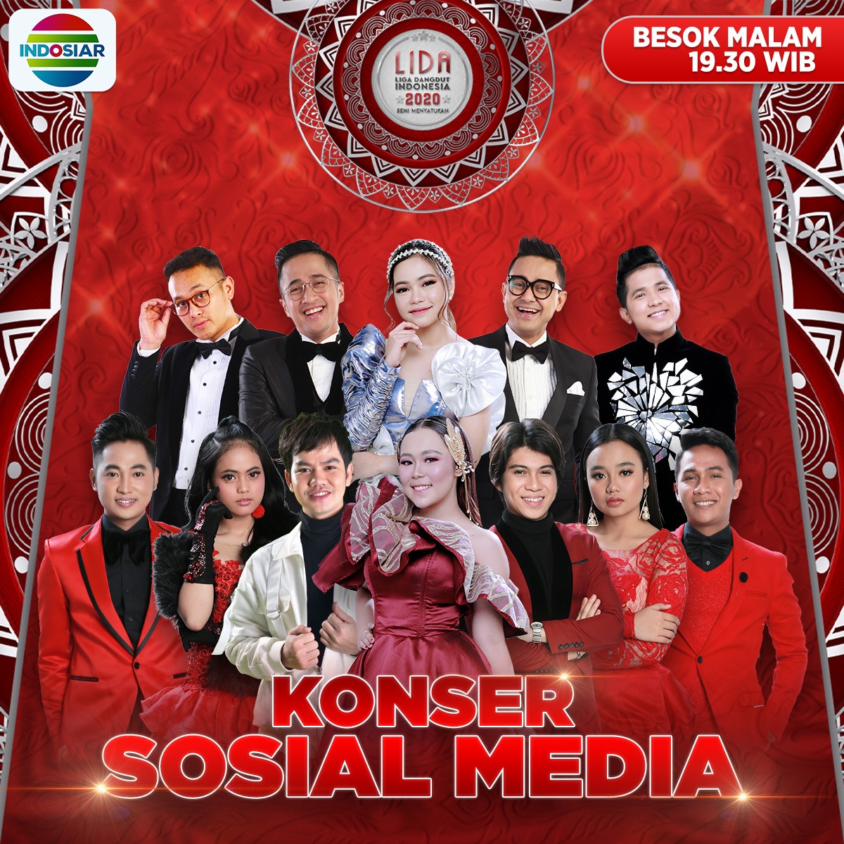 Yuhu! Jangan sampai ketinggalan keseruan #KonserSosmedLIDA2020 besok malam pukul 19.30 WIB Apakah idola kamu yang akan meraih award di konser Sosmed LIDA 2020 besok?
Dukung idola kamu dan saksikan konsernya~
