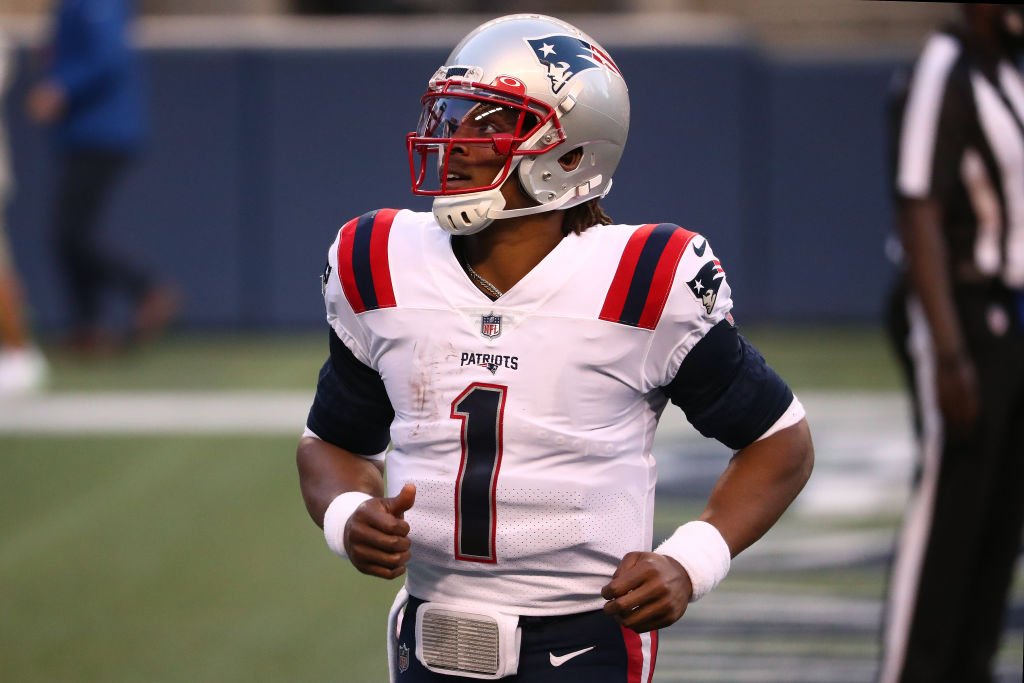 PFF's tweet photo. Cam Newton completions 10+ yard downfield in Week 2: 15

The most of any QB. https://t.co/HiS1ONTxqy