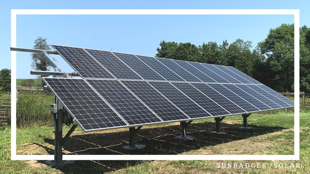 sunbadgersolar's tweet photo. With one panel left to install, this new ground mount will be ready to produce solar energy! If you have land, we have the perfect ground-mount solar installation for you.
.
#sunbadgersolar #solarenergy #solar #solarstats #solarpanels #energyfreedom #solargroundmount https://t.co/mXwU1ghv1t