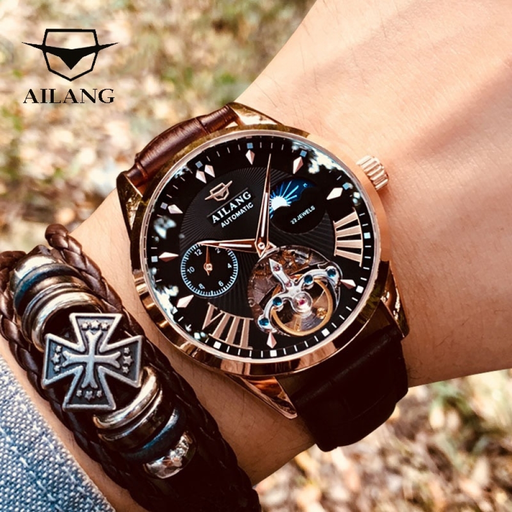 #fashionstyle AILANG Quality Tourbillon Men's Watch - Moon Phase Automatic Swiss Diesel Watch With Mechanical Transparent Steampunk. https://t.co/huzWzIfipd