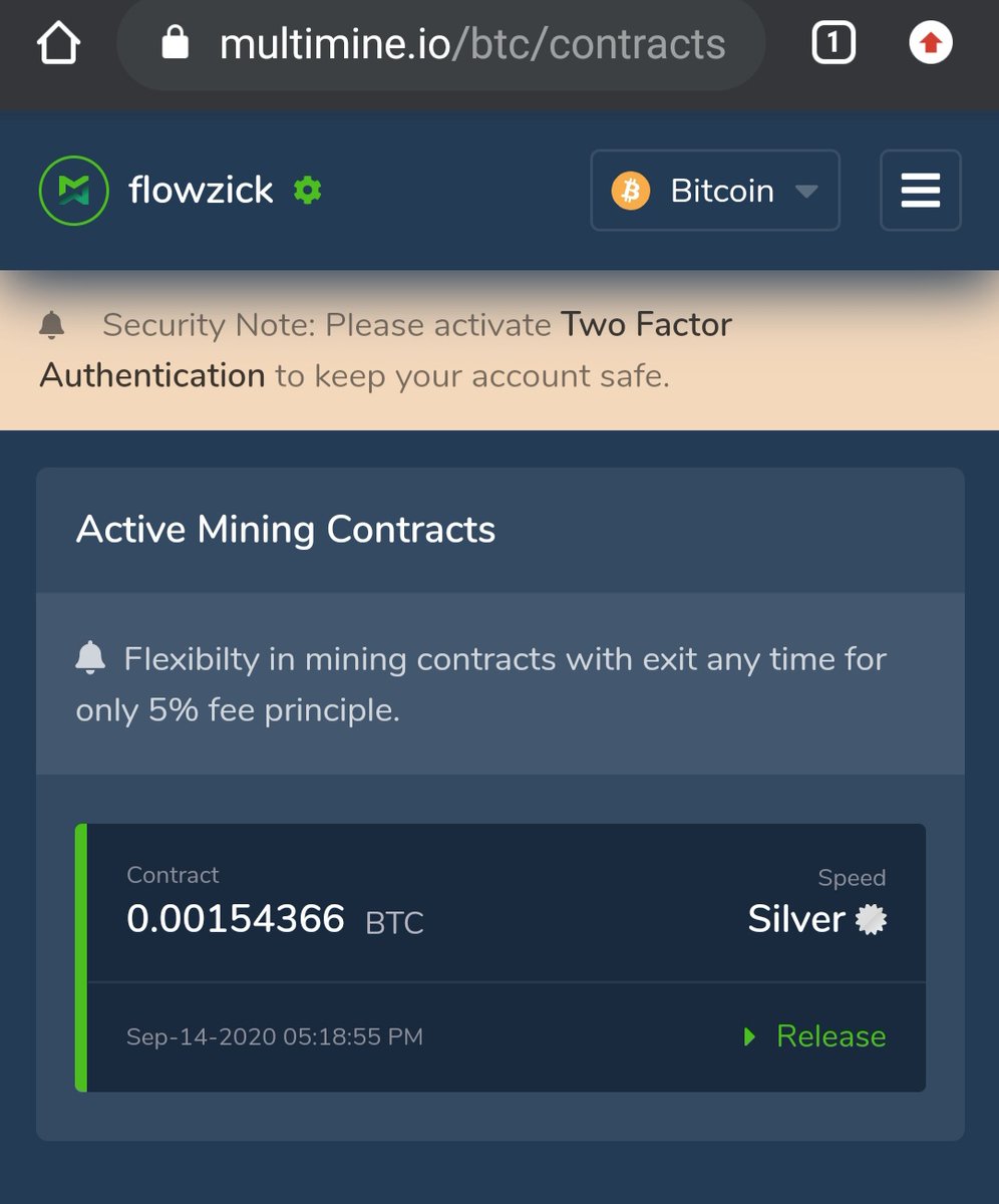 Whysowserious's tweet photo. Multimine is a legit site that pays me hourly and withdrawal is instant here . You can release also release your contract anytime.
https://t.co/HZkl9PbI9Y
#ETH #BTC #MINE #CRYPTO #PASSIVEINCOME #MULTIMINE https://t.co/fm4UB7sPr4