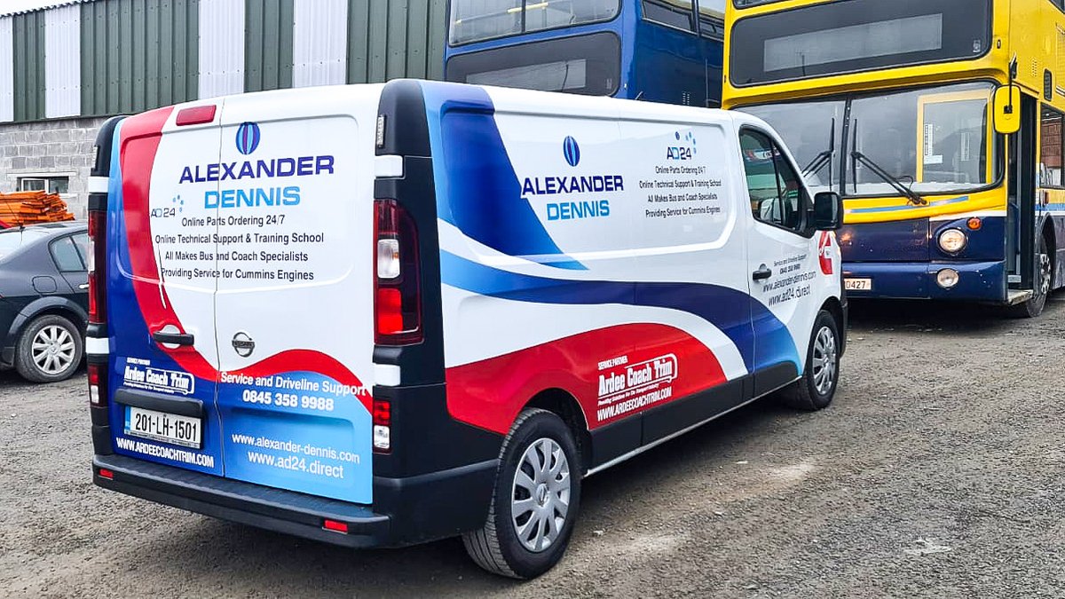 ADLbus's tweet photo. Great to see our friends at @ardeecoachtrim investing in new service vans that will support Alexander Dennis buses and Plaxton coaches in Ireland! Ardee Coach Trim are our exclusive service partner for the Republic of Ireland and Northern Ireland: https://t.co/2IBhzNIAyS https://t.co/UQOY68Istl