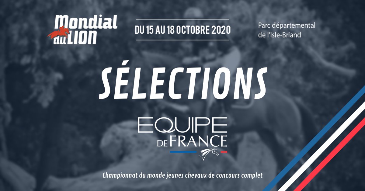 #Eventing Découvrez la sélection française pour le championnat du monde de concours complet des chevaux de 6 et 7 ans au Lion-d'Angers <a href="/MondialduLion/">Mondial du Lion</a>.  🇫🇷🐴
➡️ bit.ly/3iQZPEx
#AllezlesBleus #Jeunes #Espoirs #Concourscomplet