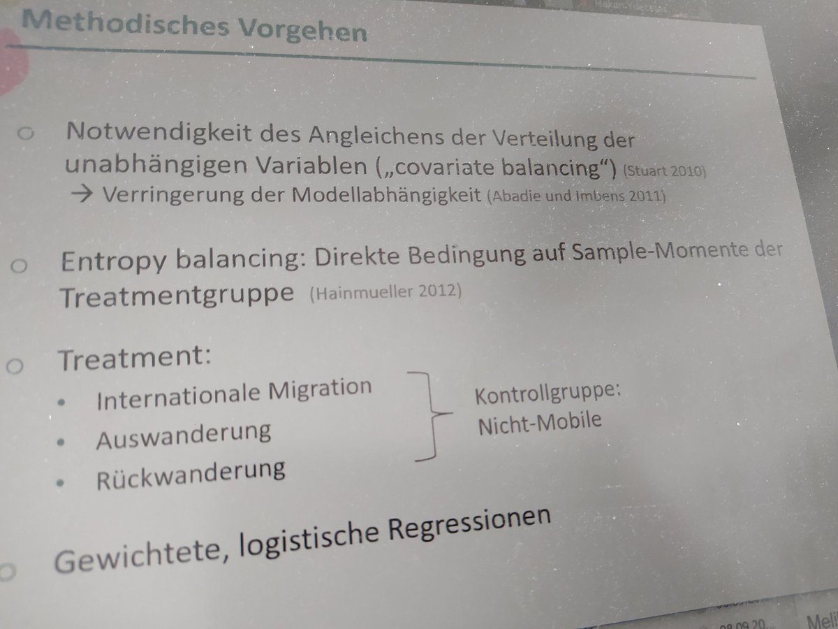 akkuhnt's tweet photo. Lisa Mansfeld (@unidue) trägt Befunde zur #Partnerschaft|sstabilität von Aus- und Rückwanderern auf Basis der #GERPS Daten vor: Das Geschlecht hat einen Einfluss auf das #Trennung|srisiko in diesem Kontext.
#DGSoz2020 https://t.co/3KTVZojfna