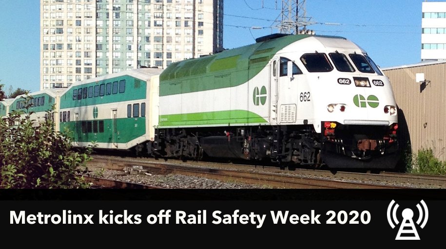 🛤️Kicking off Rail Safety Week 2020🛤️ 
We join our rail partners in launching Rail Safety Week 2020. Each year, dozens of Ontarians lose their lives in preventable rail accidents. Learn what we're doing to help keep you safe: bit.ly/2HlhxlG #STOPTrackTragedies #RSW2020
