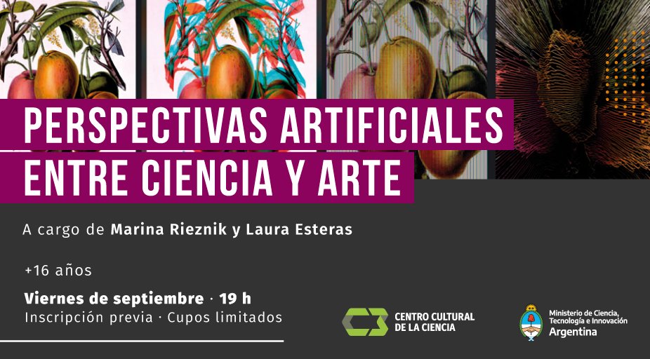 ccdelaciencia's tweet photo. Este viernes continúa el taller para analizar las relaciones entre la ciencia y el arte desde el siglo XIX hasta la actualidad. Completá el formulario para participar: https://t.co/4I9eiBVkub https://t.co/WMkym5yOOb