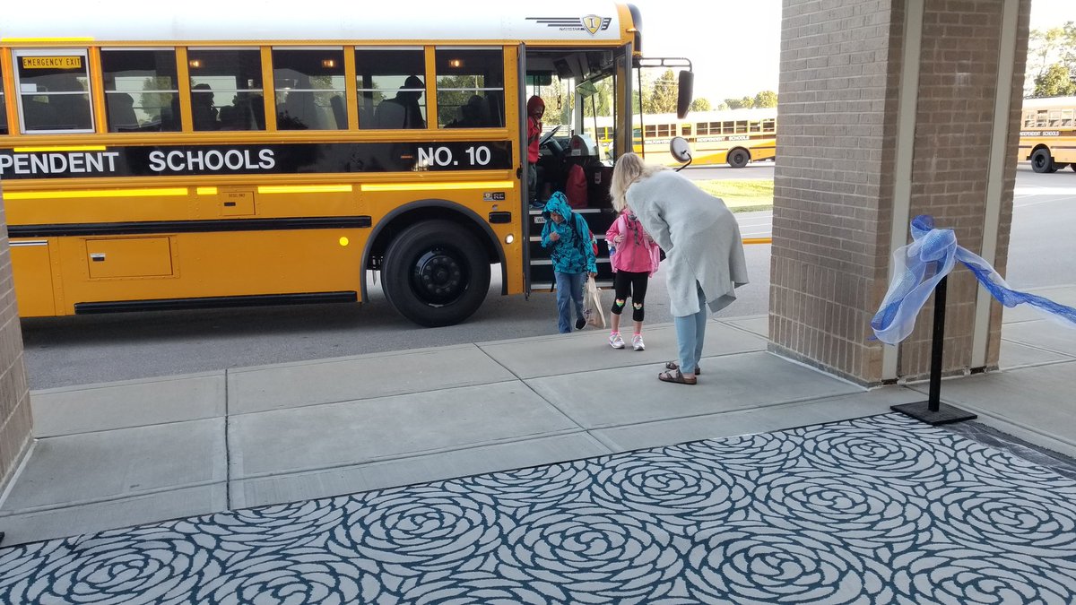 "In-person school" comes out of hibernation today for WV Schools!   It was a blue carpet event at WVES.
