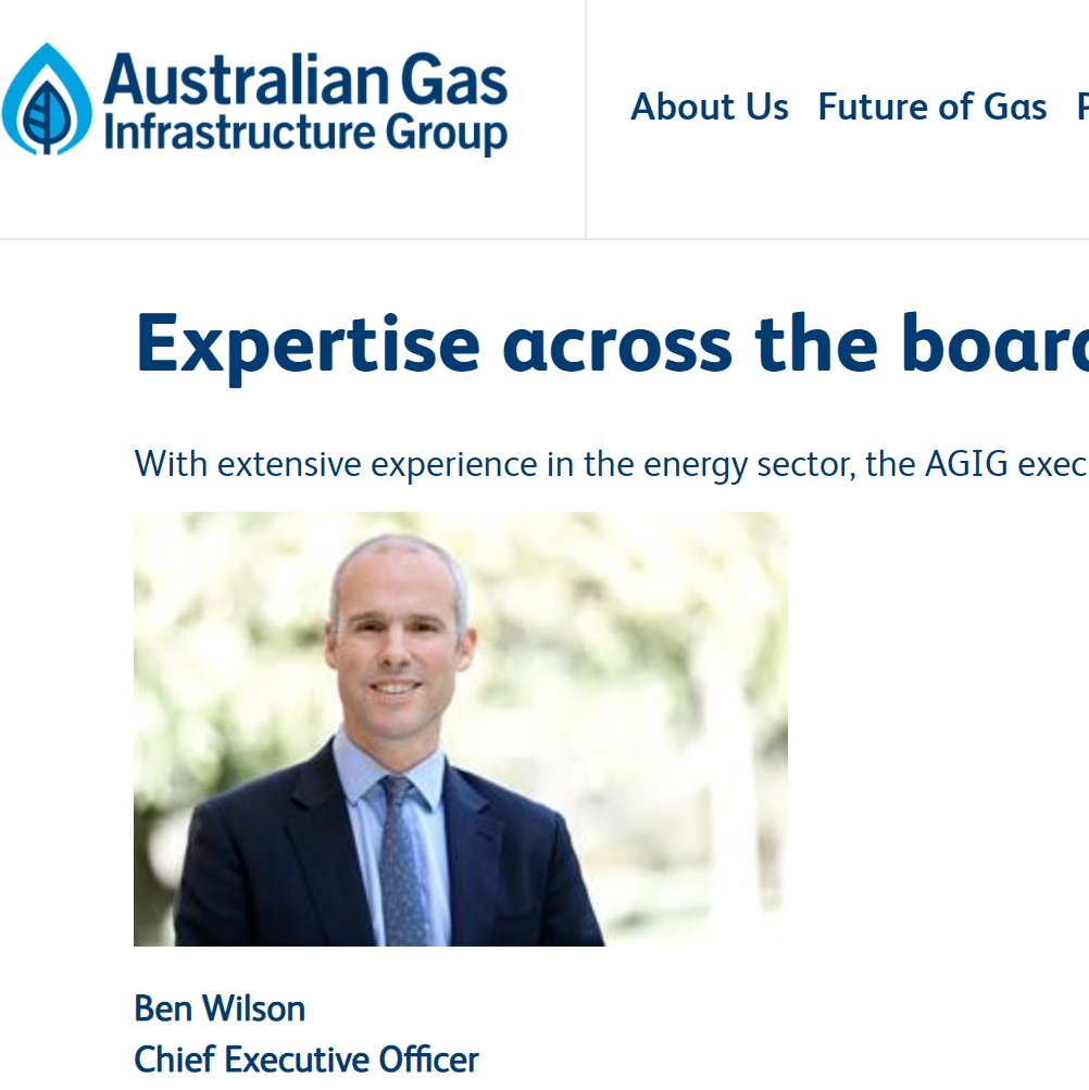 First this new Tech Roadmap Advisory Council Includes a big banker, coca cola CEO, gov reportees and Grant King, ex-Origin Energy (of 45% target 'economy wrecking' BCA fame)Ben Wilson, CEO Aus Gas Infrastructure Group (pic below)NO ONE from renewables, clean tech space!