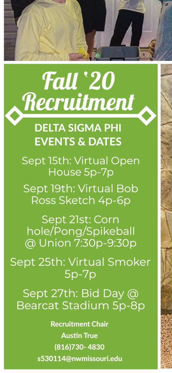 Come by today in front of the Union! 
7:30p - 9:30p
We can’t wait to finally meet you all in person!