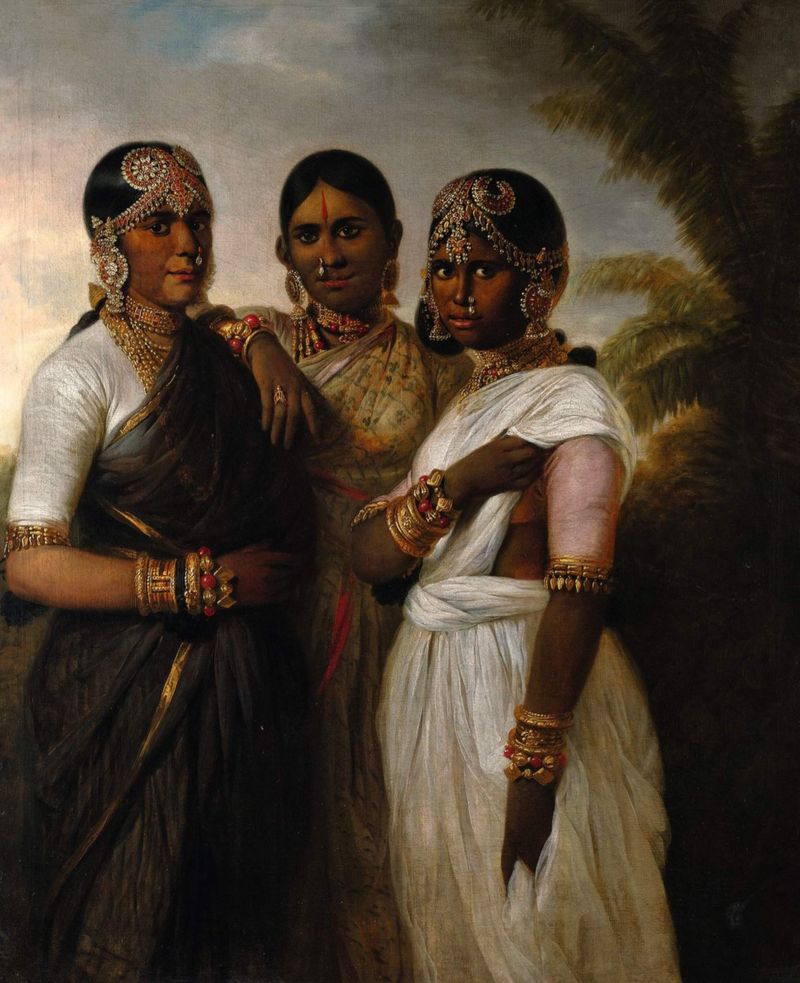 Queen Devajammani agreed to the painting in part to help change attitudes towards vaccination among her subjects. For scholarship on this painting, entitled Dancing Girls, Madras, c. 1805, by Irish artist Thomas Hickey, see:  https://www.cambridge.org/core/services/aop-cambridge-core/content/view/S0026749X01004012 28/