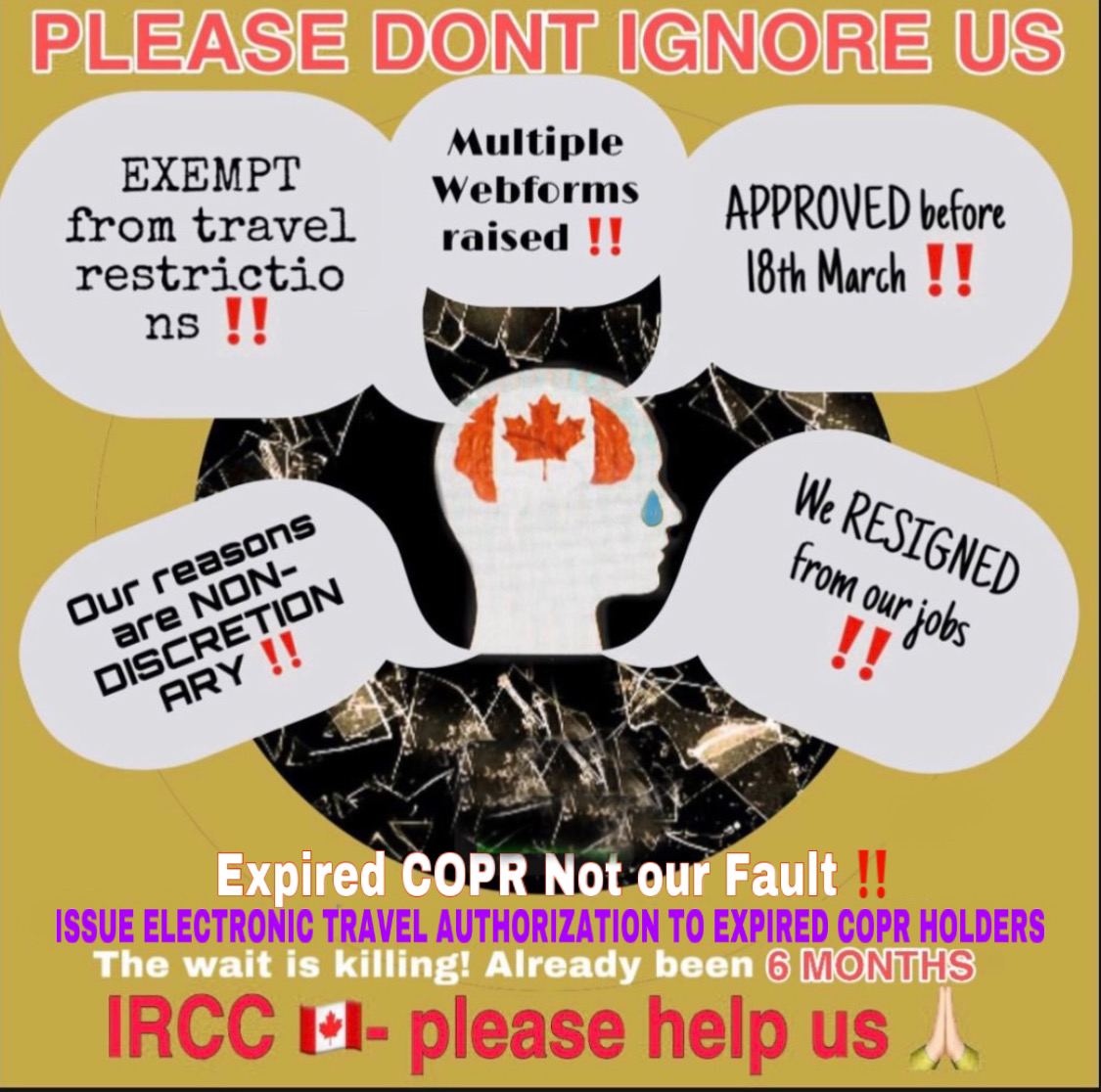 Please do something for expired COPR holders .Our jobs are in demand . We are missing out on golden chances and also the opportunity to contribute to the economy.

#COPRextension 
#ExpiredCOPR