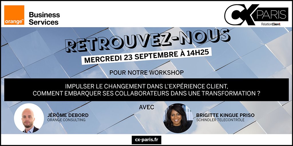 💡Le live #CXPARIS c’est dans 2 jours ! 

Retrouvez <a href="/jedebo/">Jérôme Debord</a> et <a href="/brigittekingue/">Brigitte Kingue</a>, le 23/09 à 14h30⌚️ 

Pour vous inscrire 👉 bit.ly/32PvW1W