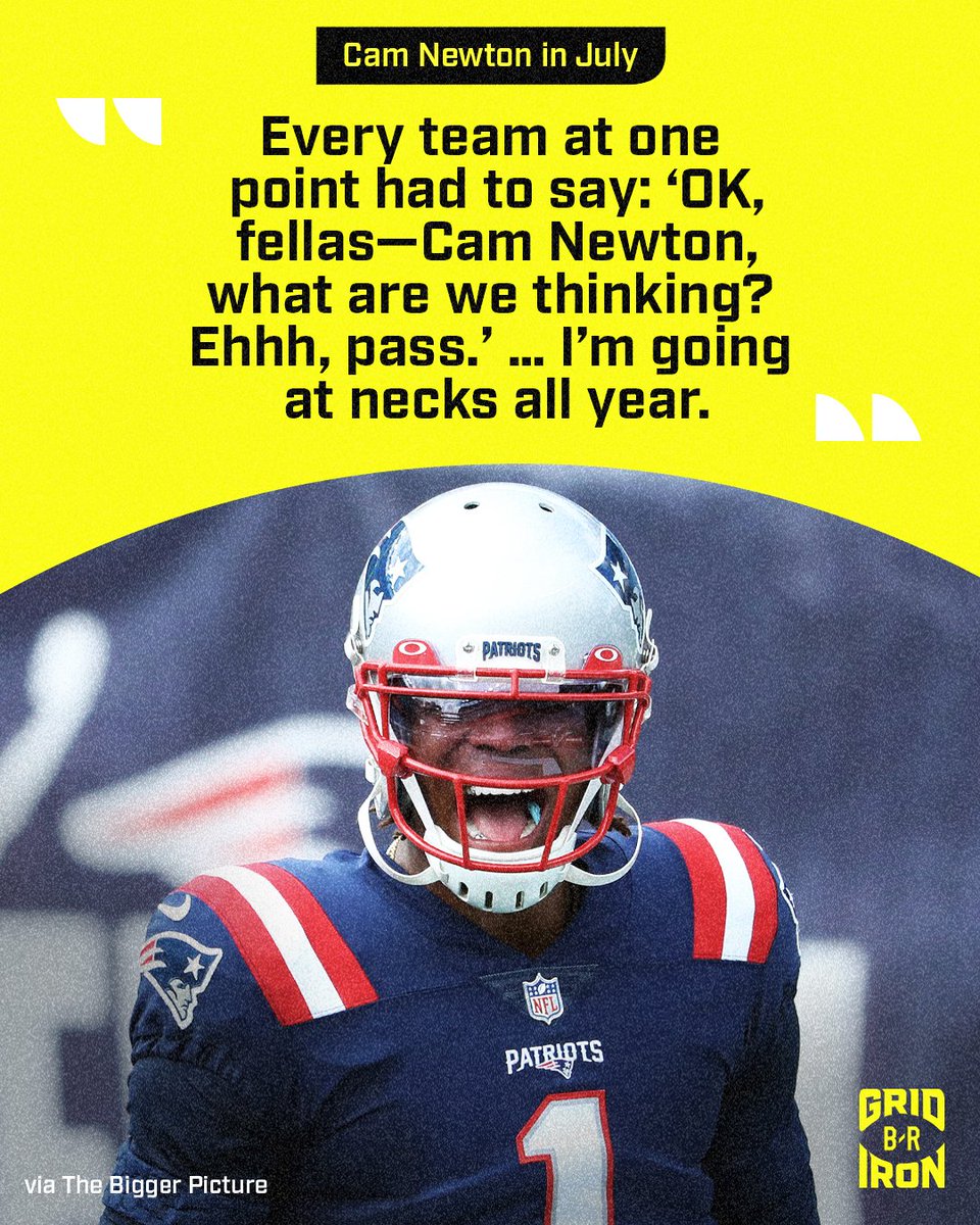 Cam won't forget what happened this offseason.