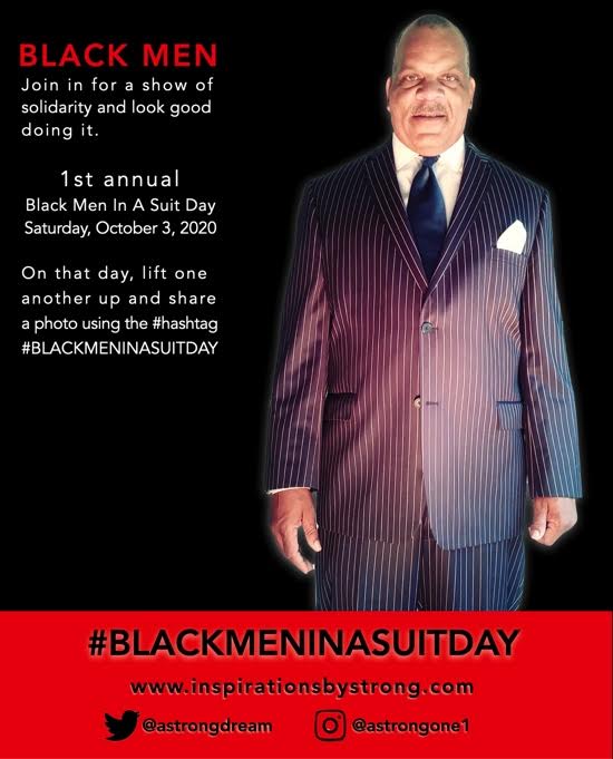 He wore a suit
#blackmeninasuitday
Saturday Oct 3 2020
A show of solidarity
Join in and feel the spirit
Wear a suit, say something nice to a brother, post a photo using the hashtag
#blackmeninasuitday
<a href="/tvonetv/">TV One</a>