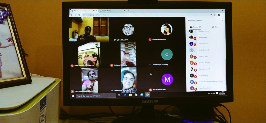 UnitDistrict's tweet image. Virtual Review-cum-Experience sharing among the functionaries of CCIs with able guidance of Chairperon and members of CWC, hosted by DCPU Cuttack today. A different experiment conducted successfully.