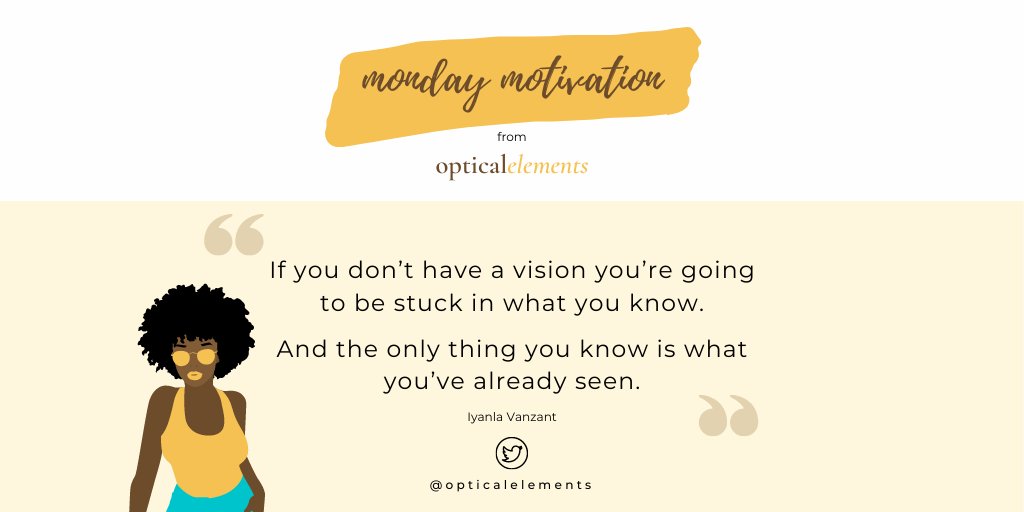 OpticalElements's tweet image. Happy Monday, #beloved. There are about 15 weeks left in the 2020. It&apos;s been a rough year, but with vision and focus, we can finish off strong. What are you working to accomplish by the end of the year?
#eyewear #eyecare #glasses #frames #sunglasses #kingston #jamaica