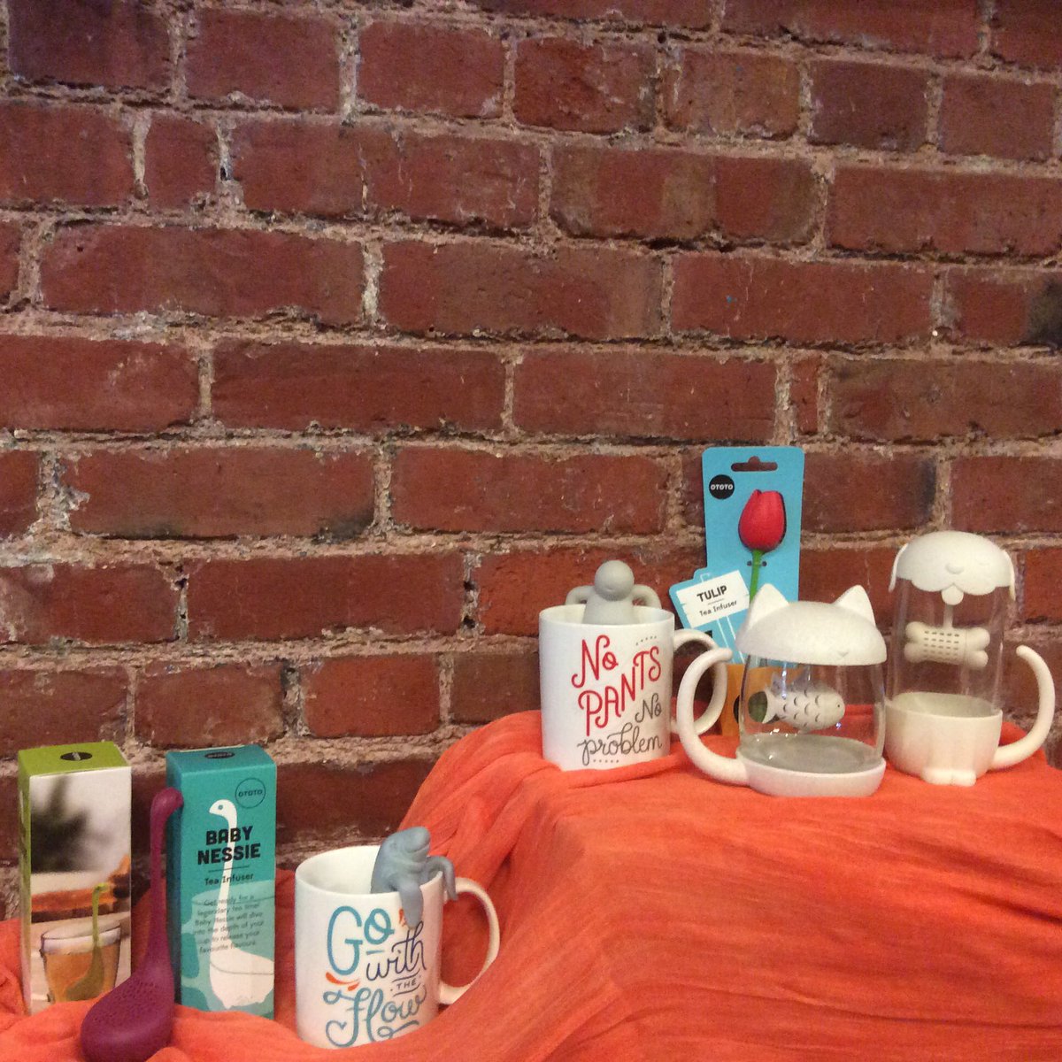 LunaEclectic's tweet photo. It’s time to curl up with a cup of tea ☕️ and enjoy the fall 🍂weather. Or brighten someone’s day with a fun mug and infuser. These sets will make you smile😊.

#downtowncharlottetown 
#shoplocalpei 
#manateetea https://t.co/YXrBRTSJP5