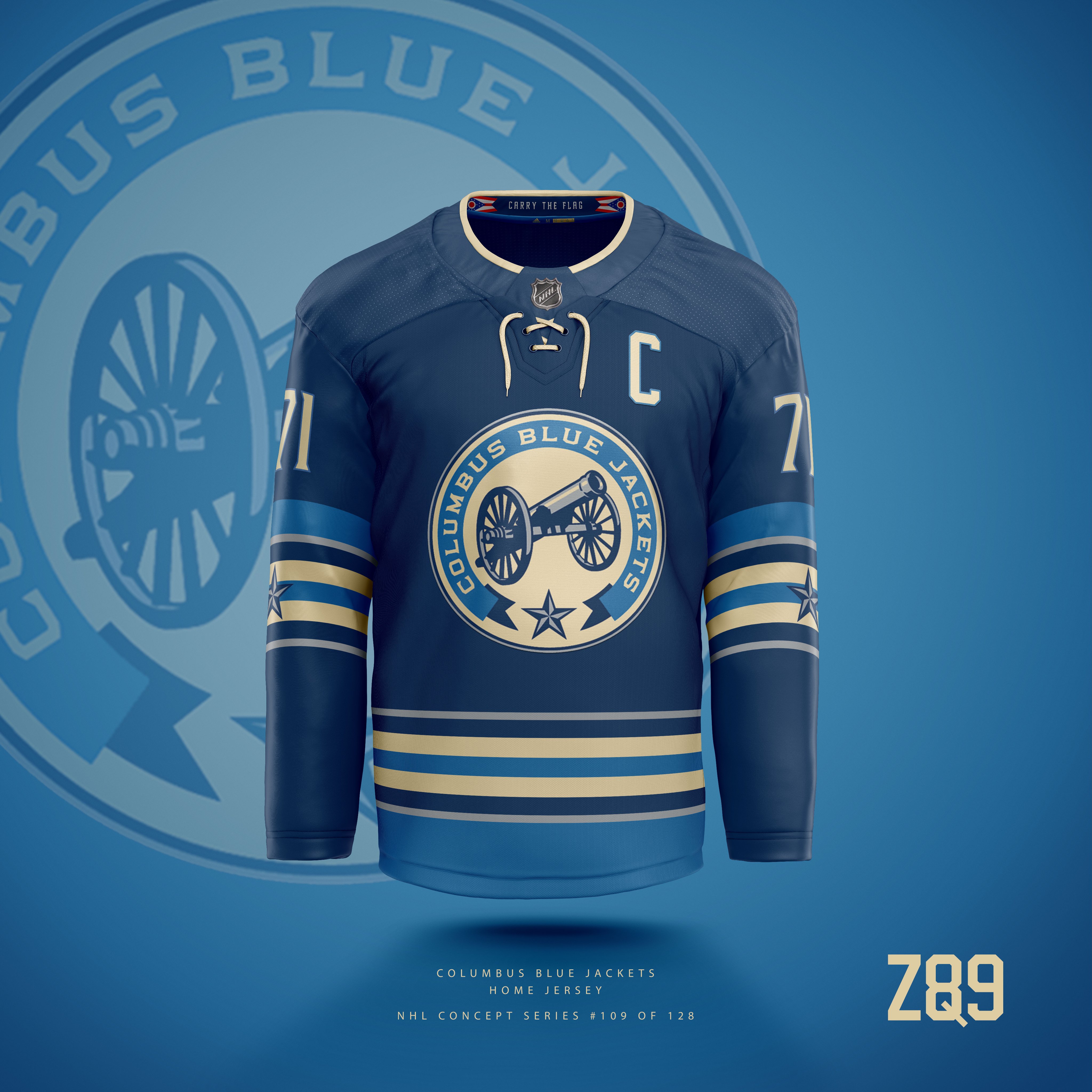 Columbus Blue Jackets concept jersey - home