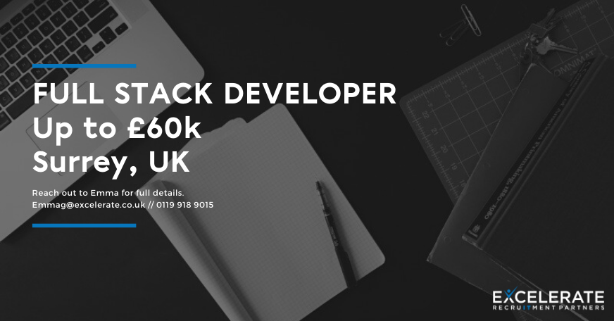 ExcelerateRec's tweet image. Are you a Full Stack Dev looking for your next opportunity? This client in Surrey is a leader in their industry vertical and is looking to make an addition to their Software Engineering team.

React / Node / Java