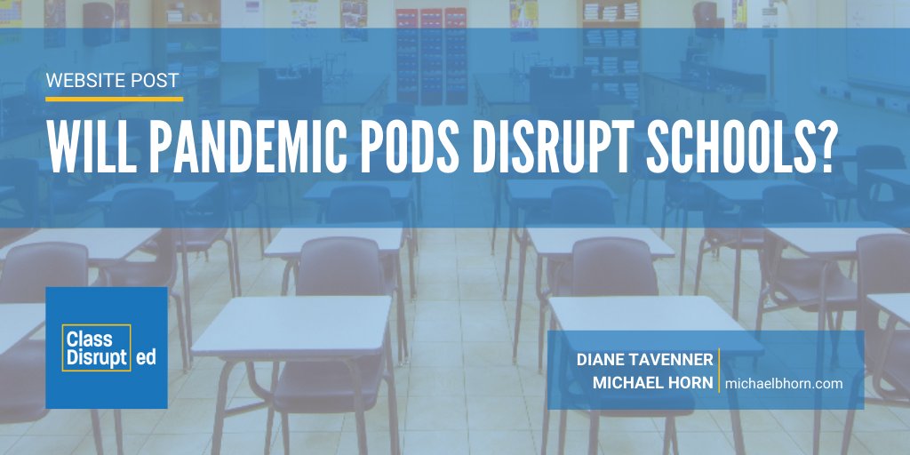 michaelbhorn's tweet photo. As I launch a #learningpod for my own daughters, @dianetavenner and I tackle whether the trend of #pandemicpods might actually disrupt America’s #schools. - https://t.co/3C4vOfYgg6
#covid19 #education #remoteschooling #classdisrupted https://t.co/lSVbjRKoPJ
