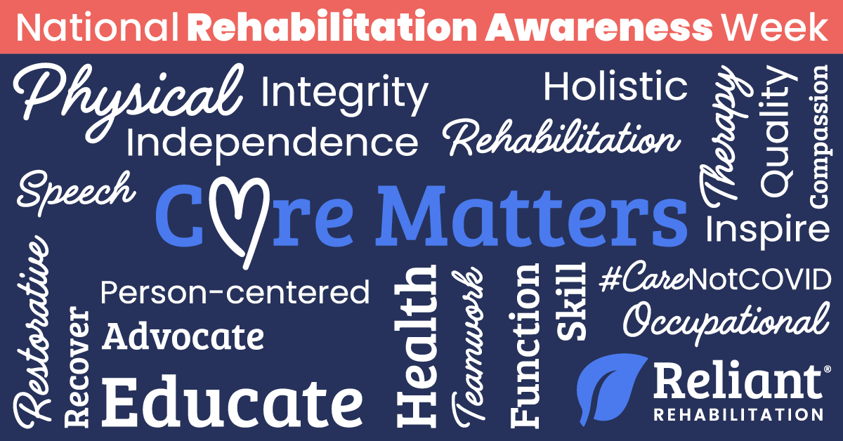 ReliantRehab's tweet photo. This week we celebrate our therapists who have gone above and beyond for their patients, residents and each other this year. Thank you for all you do!! #ReliantRehab #CareMatters #TherapyIsEssential #RehabWeek2020 https://t.co/Otr22fWPnK