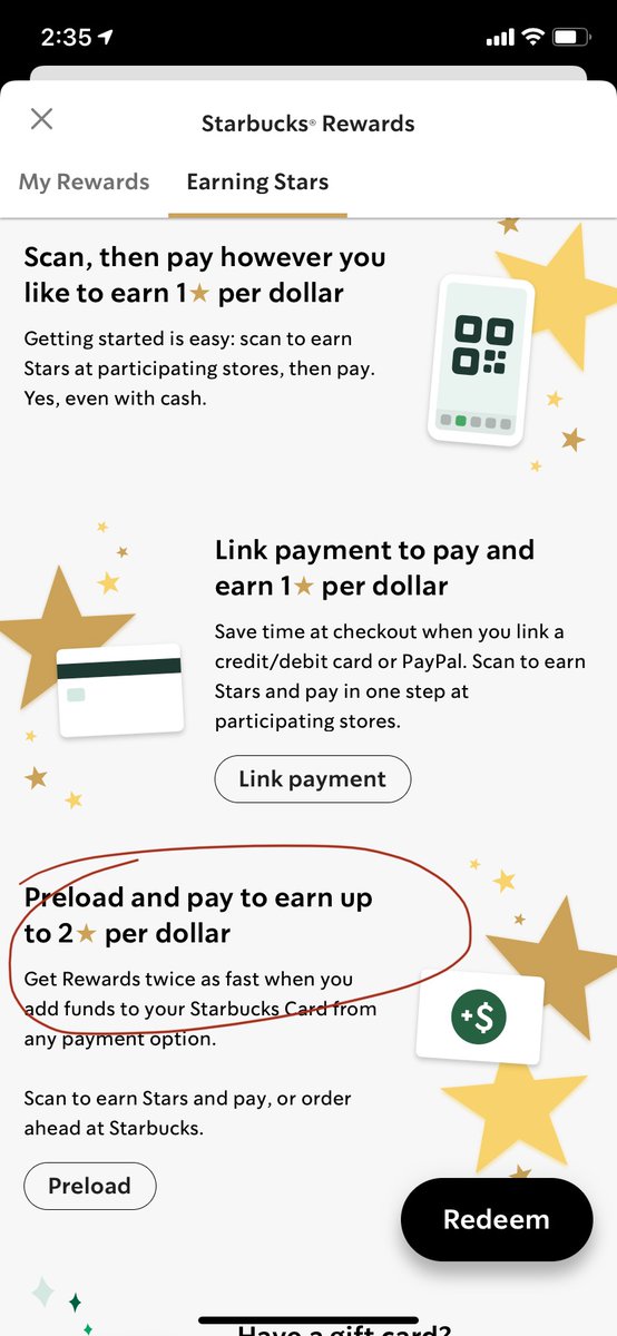 Incentivizing customers to preload a card to pay for their daily coffee by offering 2x baseline rewards seems like a win for customers with no upside for Starbucks.