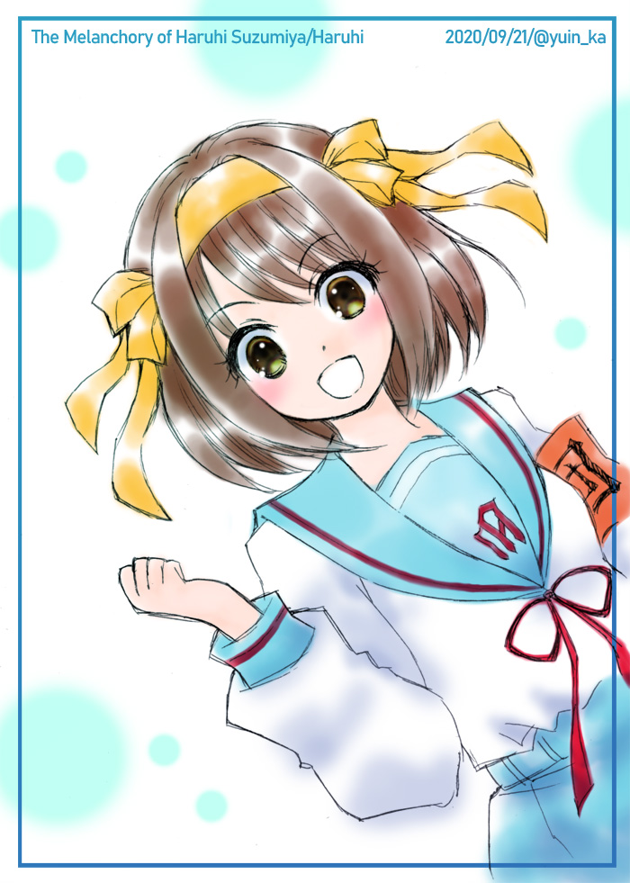 ゆいん 柚木星子 好きなアニメ作品から 涼宮ハルヒさん 初描き 続編も出るらしいので楽しみ