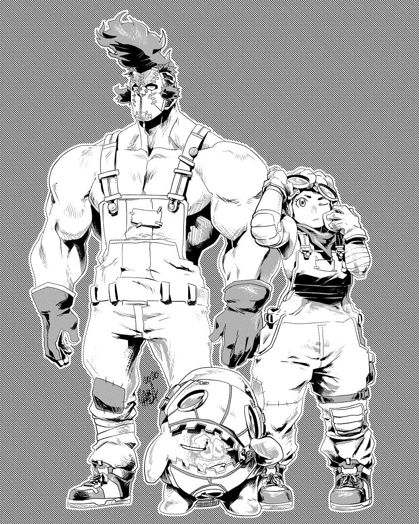 theCHAMBA's tweet photo. https://t.co/cgBRAbLeKL 

Final piece of #RandomVeus X #Dorohedoro MashUp (1 of 3)

What would the RandomVeus trio look like as Sorcerers. 

Daily Patreon posts :sketches, steps, videos &amp; final images (2month advance) 
#Chamba #jeffreyCHAMBAcruz #ClipStudioPaintPro #intuos4 https://t.co/jBrIJWLEsu