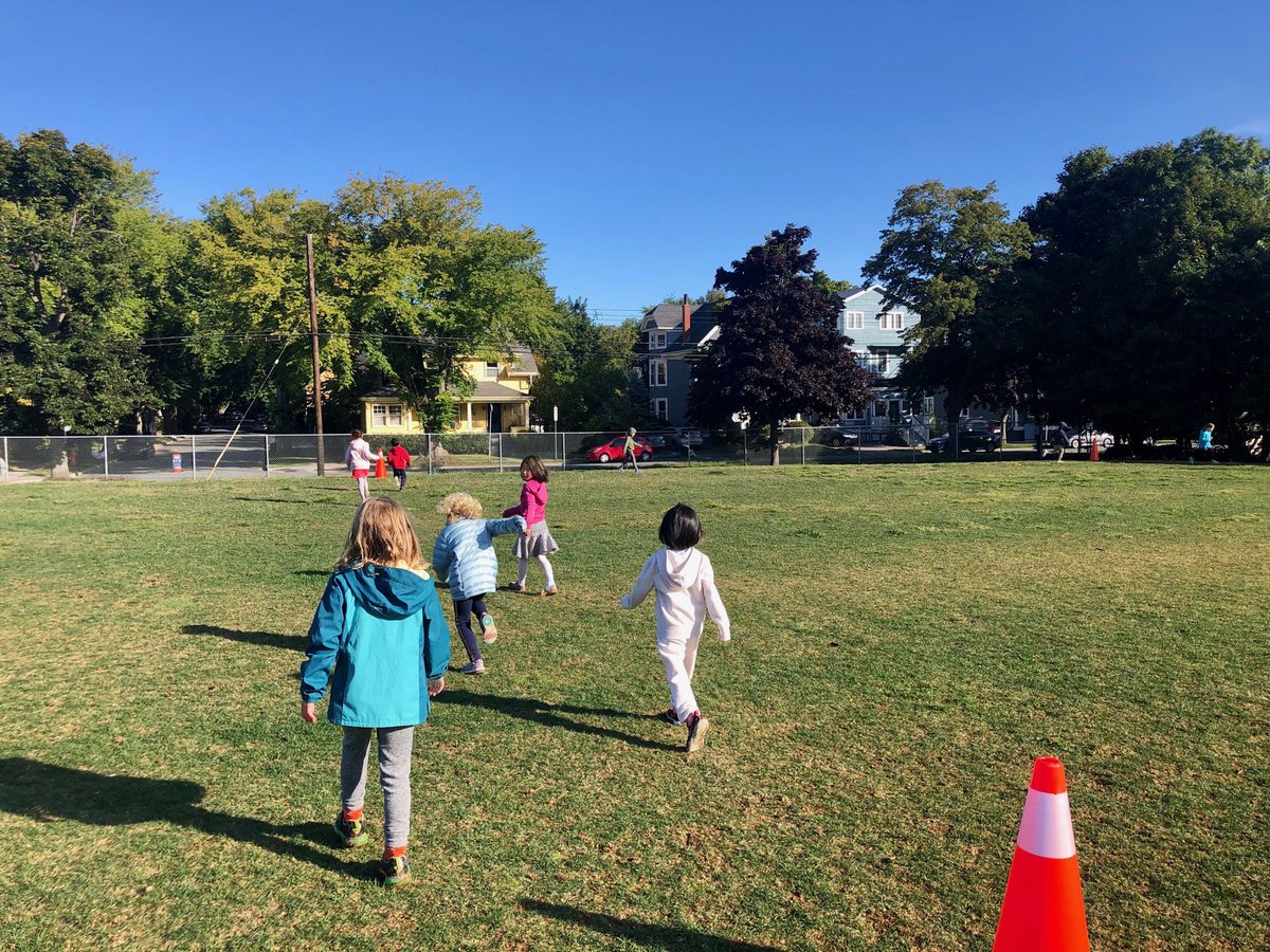 Walking and running to remember Terry Fox. His perseverance inspires us! ⁦@HRCEHealthPromo⁩